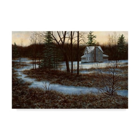 John Morrow 'In The Shadow Of Winter' Canvas Art,12x19